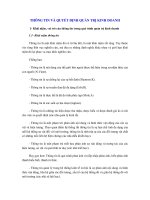 các phương pháp thông tin và quyết định pps