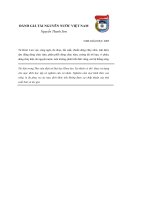 ĐÁNH GIÁ TÀI NGUYÊN NƯỚC VIỆT NAM Nguyễn Thanh Sơn phần 1 pdf