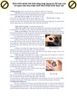 Giáo trình phân tích khả năng ứng dụng sự rối loạn của cơ quan cảm thụ nhận kích thích thần kinh thực vật p1 pptx