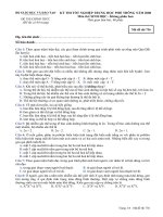 KỲ THI TỐT NGHIỆP TRUNG HỌC PHỔ THÔNG NĂM 2008 Môn thi: SINH HỌC, mã đề 736 ppt