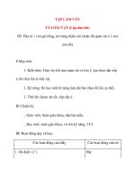 Giáo án lớp 4: TẬP LÀM VĂN TẢ LOÀI VẬT ppsx