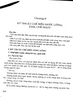 Lý thuyết Kỹ thuật chế biến sản phẩm ăn uống - Chương 8 pps