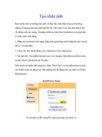 HƯỚNG DẪN LÀM BLOG_TẠO SLIDE ẢNH ppsx