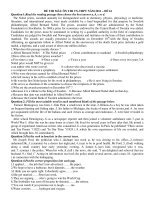 ĐỀ THI MẪU ÔN THI TN-THPT NĂM 2011 – ĐỀ 16 potx