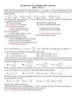 ĐỀ THI THỬ TỐT NGHIỆP THPT NĂM 2011 MÔN : VẬT LÍ ppsx