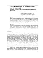 Báo cáo nghiên cứu khoa học: 