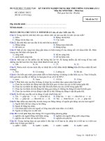 KỲ THI TỐT NGHIỆP TRUNG HỌC PHỔ THÔNG NĂM 2008 Môn thi: SINH HỌC, mã đề 712 pptx