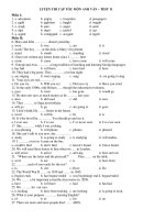 LUYỆN THI CẤP TỐC MÔN ANH VĂN – TEST 11 pdf