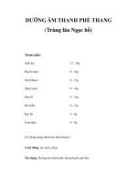 DƯỠNG ÂM THANH PHẾ THANG (Trùng lâu Ngọc hồ) pdf