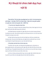 Kỹ thuật tổ chức bài dạy học vật lý potx