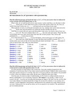 ĐỀ THI THỬ ĐẠI HỌC NĂM 2011 MÔN: ANH VĂN docx