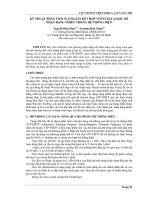 Báo cáo nghiên cứu khoa học: 