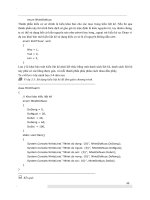 Giáo trình phân tích khả năng ứng dụng cách chia một đối tượng của testfunc khi thực hiện chia với zero p6 pdf