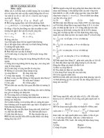 ĐỀ ÔN TẬP HỌC KÌ I SỐ1 Môn : vật lý 1 pdf