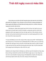 Trái đất ngày xưa có màu tím docx