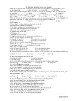 ÔN THI TRẮC NGHIỆM VẬT LÝ 12 & ĐẠI HỌC ppt