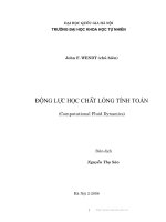 Động lực học chất lỏng tính toán - Chương mở đầu ppsx