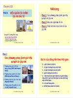 Quản lý dự án - PHƯƠNG PHÁP XÁC ĐỊNH TỔNG MỨC ĐẦU TƯ (A) VÀ ĐÁNH GIÁ HIỆU QUẢ ĐẦU TƯ DỰ ÁN ĐẦU TƯ XÂY DỰNG CÔNG TRÌNH (B) - Phần B ppsx