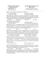 ĐỀ THI THỬ ĐẠI HỌC LẦN II MÔN VẬT LÝ - Mã đề thi 326 pptx