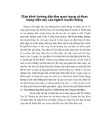 Giáo trình hướng dẫn tầm quan trọng và thực trạng hiện nay của ngành truyền thống phần 1 doc