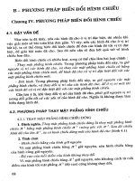 Hình học họa hình - Phần 1 Phương pháp hình chiếu thẳng góc - Chương 4 potx