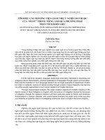 Báo cáo nghiên cứu khoa học: 