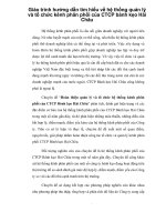 Giáo trình hướng dẫn tìm hiểu về hệ thống quản lý và tổ chức kênh phân phối của CTCP bánh kẹo Hải Châu phần 1 pot