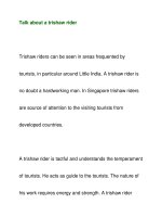 Talk about a trishaw rider pps