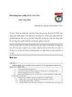 Khí tượng học synốp (Phần nhiệt đới) - Trần Công Minh Phần 1 pptx