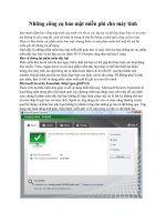 Những công cụ bảo mật miễn phí cho máy tính pot