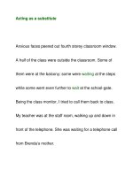 Acting as a substitute pdf