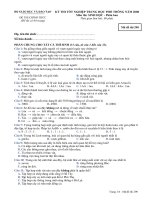 KỲ THI TỐT NGHIỆP TRUNG HỌC PHỔ THÔNG NĂM 2008 Môn thi: SINH HỌC, mã đề 290 potx