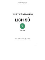 Thiết kế bài giảng lịch sử 9 tập 1 part 1 pps