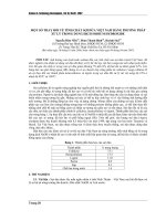 Báo cáo nghiên cứu khoa học: 