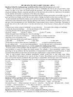 ĐỀ THI MẪU ÔN THI TN-THPT NĂM 2011 – ĐỀ 11 ppt