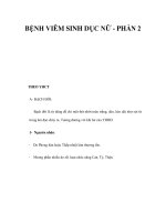 BỆNH VIÊM SINH DỤC NỮ - PHẦN 2 docx