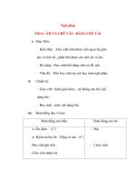 Giáo án lớp 4: Ngữ pháp: ÂM VÀ CHỮ CÁI – BẢNG CHỮ CÁI pot