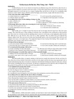 Tµi liÖu luyÖn thi §¹i häc M«n TiÕng Anh – Test 6 potx