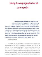 Năng lượng nguyên tử và con người ppt