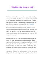 Viết phần mềm trong 15 phút pptx