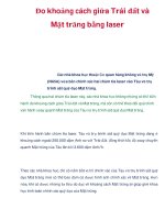 Đo khoảng cách giữa Trái đất và Mặt trăng bằng laser pdf