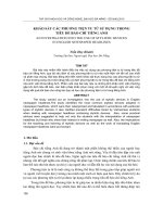 Báo cáo nghiên cứu khoa học: 