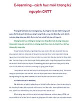E-learning - cách học mới trong kỷ nguyên CNTT pptx