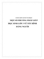skkn một số phương pháp giúp học sinh lớp 3 vẽ tốt hình dáng người
