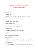 Giáo án lớp 1 môn Toán: Tên Bài Dạy : MƯỜI SÁU - MƯỜI BẢY MƯỜI TÁM - MƯỜI CHÍN pdf