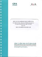 báo cáo tài chính đã được kiểm toán của công ty mẹ công ty cổ phần xây dựng 47 cho năm tài chính kết thúc ngày 31 tháng 12 năm 2013 kèm theo báo cáo kiểm toán độc lập