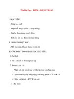 Giáo án lớp 1 môn Toán: Tên Bài Dạy : ĐIỂM – ĐOẠN THẲNG pptx