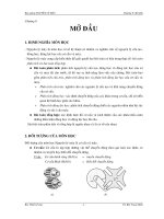 Bài giảng nguyên lý máy - Chương mở đầu doc