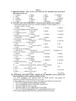 KIỂM TRA ANH VĂN TEST 2 ppsx