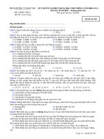 KỲ THI TỐT NGHIỆP TRUNG HỌC PHỔ THÔNG NĂM 2008 Môn thi: SINH HỌC, mã đề 204 pptx